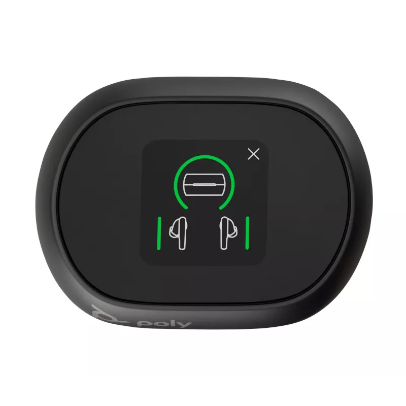 HP Poly Voyager Free 60+ UC Carbon Czarny Earbuds +BT700 USB-C Adapter +Touchscreen Charge Case