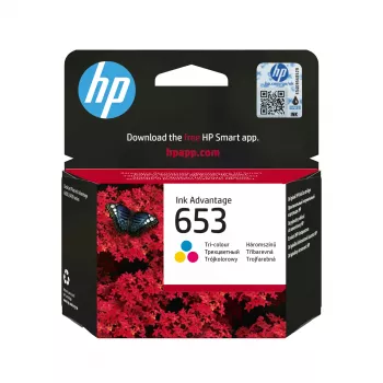 Oryginalny atramentowy wkład HP 653 Tri-color Ink Advantage