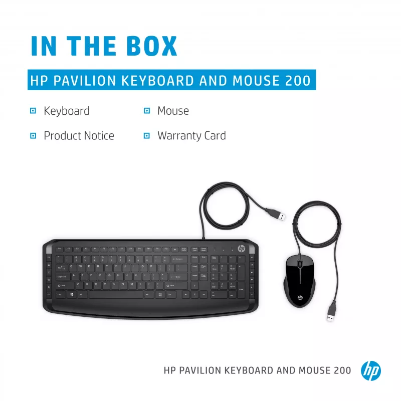 HP Pavilion klawiatura and mysz 200