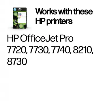 HP 953 4-pak czarny/cyjan/magenta/żółty oryginalne wkłady atramentowe