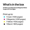 HP 953 4-pak czarny/cyjan/magenta/żółty oryginalne wkłady atramentowe