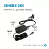 HP 65W USB-C LC zasilacz Laptop Indoor 65W Czarny