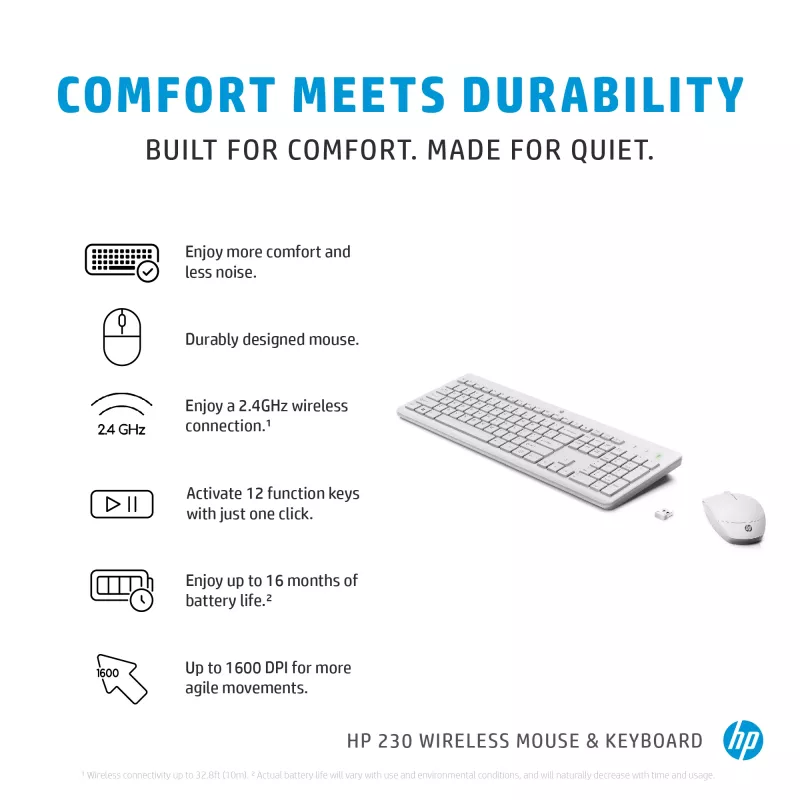 HP 230 Wireless mysz and klawiatura Combo