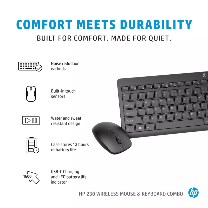 HP 230 Wireless mysz and klawiatura Combo