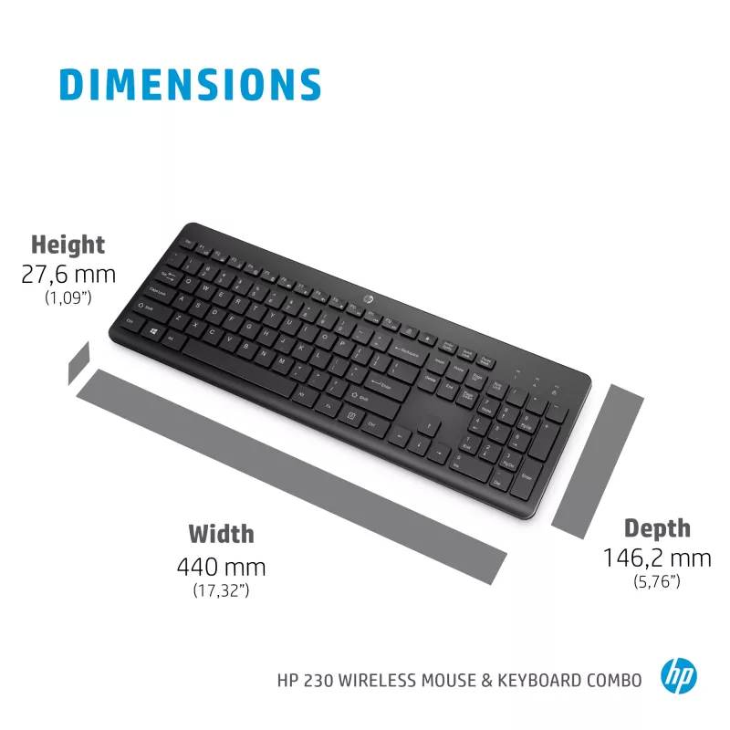 HP 230 Wireless mysz and klawiatura Combo