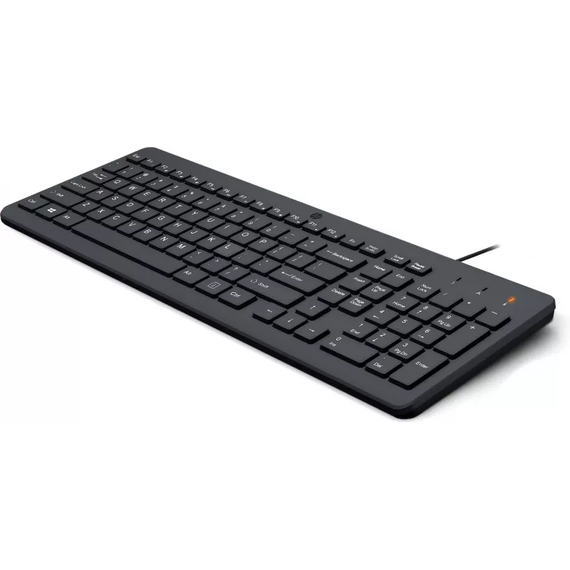 HP 150 Wired klawiatura Full-size USB Czarny 1m kabel
