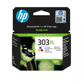 Oryginalny wkład atramentowy HP 303XL High Yield Tri-color, cyjan, magenta, żółty, 1 szt., 415 stron