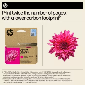 HP 937e EvoMore magenta oryginalny wkład atramentowy, magenta, 1 szt., 1650 stron