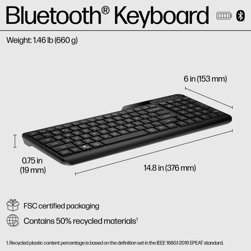 Klawiatura HP 460 Multi-Device Bluetooth Wireless