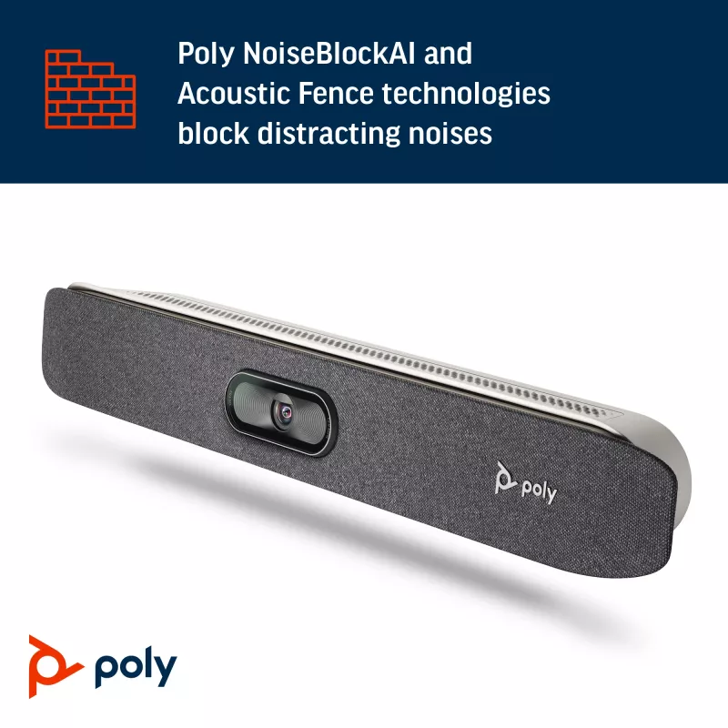 POLY Studio X30 All-In-One Video Bar 4K Ultra HD 60 fps 5-krotny zoom