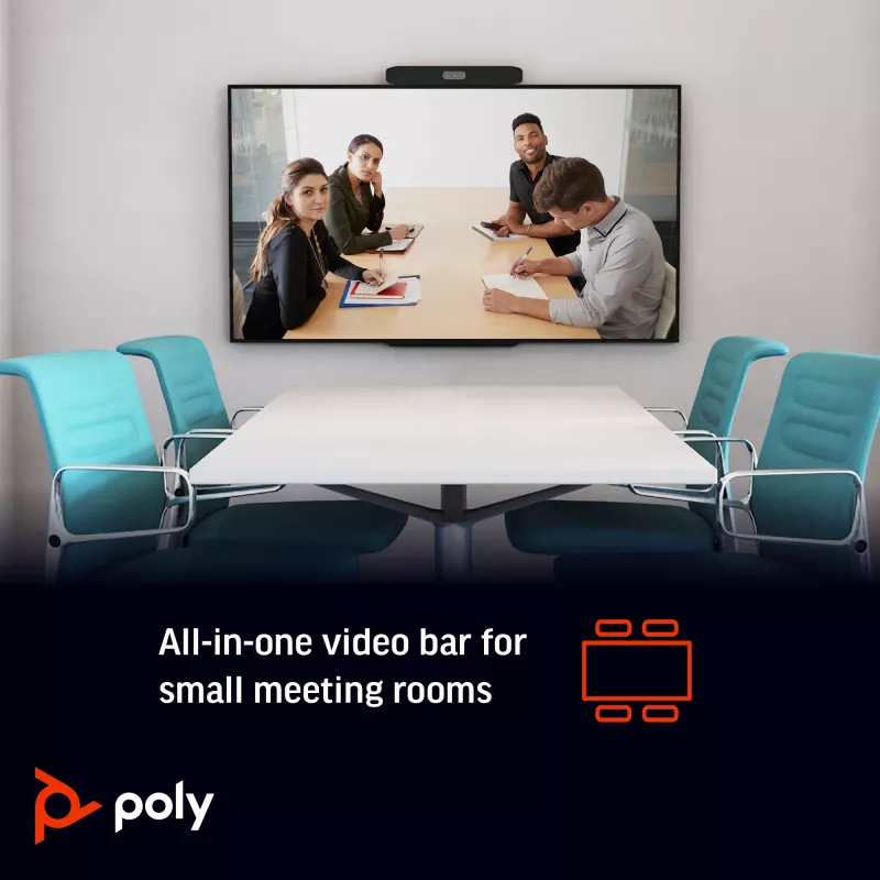 POLY Studio X30 All-In-One Video Bar 4K Ultra HD 60 fps 5-krotny zoom