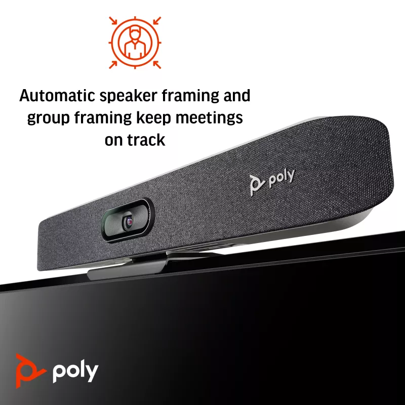 POLY Studio X30 All-In-One Video Bar 4K Ultra HD 60 fps 5-krotny zoom