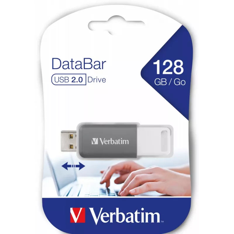 Verbatim V DataBar Pamięć USB 128 GB USB Typ-A 2.0 Szary