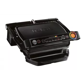 Grill kontaktowy Tefal GC7148 — 2000 W, obudowa ze stali nierdzewnej, prostokątny, regulowany termostat, powierzchnia górna rusztowa, 365×365×175 mm
