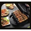 Grill kontaktowy Tefal GC7148 — 2000 W, obudowa ze stali nierdzewnej, prostokątny, regulowany termostat, powierzchnia górna rusztowa, 365×365×175 mm