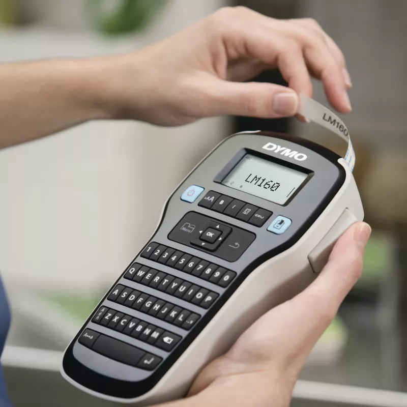 DYMO LabelManager ™ 160 QWERTZ, QWERTZ, D1, Termotransferowa, 180 x 180 DPI, 12 mm/s, Czarny, Srebrny