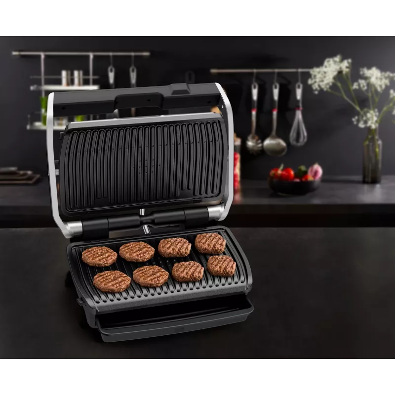 Grill kontaktowy Tefal OptiGrill Elite XL GC760D — stal nierdzewna, powierzchnia 800 cm², 2200 W