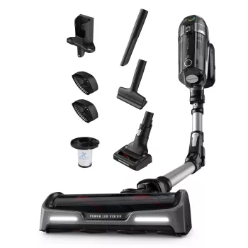 Rowenta X-Force RH9958 Odkurzacz pionowy 2-w-1 Akumulatorowy Na sucho HEPA Bezworkowy 0,9 l Czarny, Szary