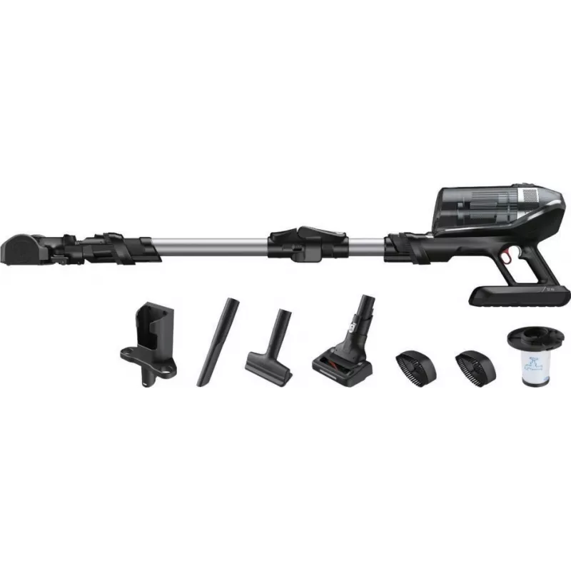 Rowenta X-Force RH9958 Odkurzacz pionowy 2-w-1 Akumulatorowy Na sucho HEPA Bezworkowy 0,9 l Czarny, Szary