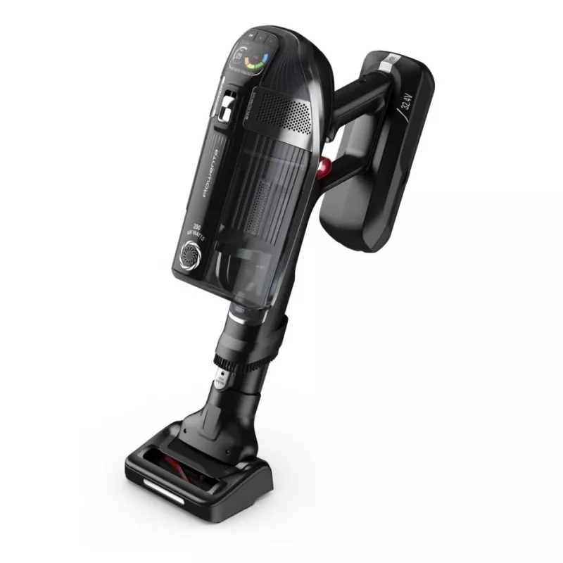 Rowenta X-Force RH9958 Odkurzacz pionowy 2-w-1 Akumulatorowy Na sucho HEPA Bezworkowy 0,9 l Czarny, Szary