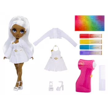 Rainbow High Air Brush & Create Fashion Dolls - szary Eyes, Lalka modowa, Kobieta, 4 lat(a), Chłopiec/Dziewczynka, Wielokolorowy