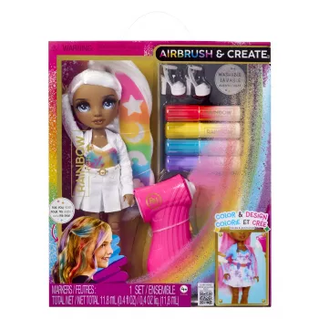 Rainbow High Air Brush & Create Fashion Dolls - szary Eyes, Lalka modowa, Kobieta, 4 lat(a), Chłopiec/Dziewczynka, Wielokolorowy