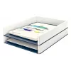 Leitz Letter Tray WOW Dual Colour, plastikowy, metaliczny, biały, A4, 267 mm, 336 mm, 49 mm