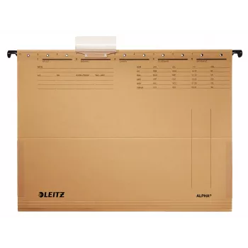 Leitz ALPHA skoroszyt wiszący Karton, Metal A4 Brązowy
