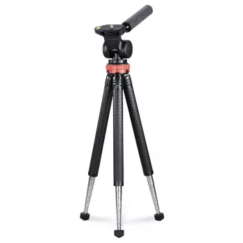 Stojak Hama Traveller Pro do smartfona i kamery akcji 3 nogi Czarny, Czerwony