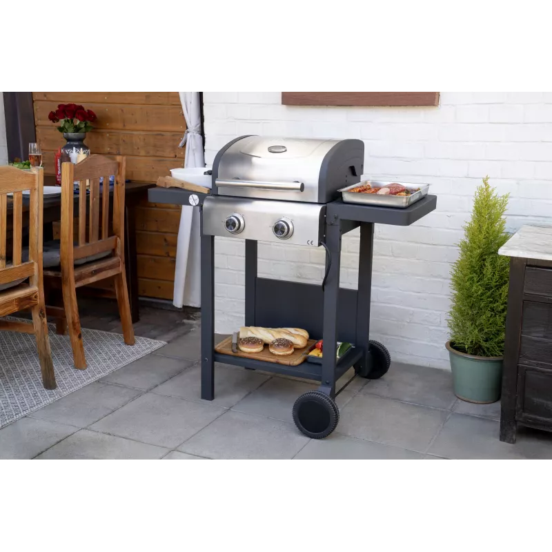 Unold 58595 Grill-Wagen BUDDY Electric Czarny, Stal nierdzewna 2600 W