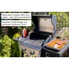 Unold 58595 Grill-Wagen BUDDY Electric Czarny, Stal nierdzewna 2600 W
