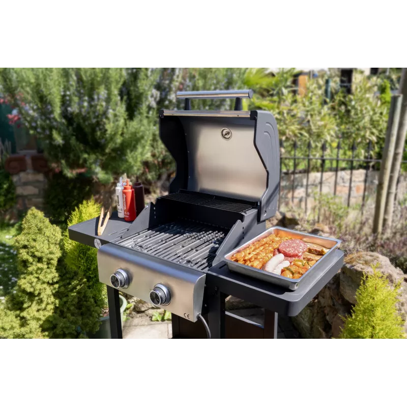 Unold 58595 Grill-Wagen BUDDY Electric Czarny, Stal nierdzewna 2600 W