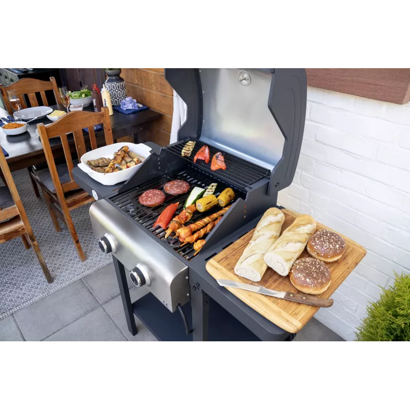 Unold 58595 Grill-Wagen BUDDY Electric Czarny, Stal nierdzewna 2600 W