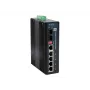 LevelOne 6-portowy przełącznik przemysłowy Gigabit, 1 x SFP, 1 x SFP/RJ45 Combo, -40°C do 75°C, montaż na szynie DIN