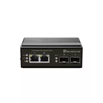 LevelOne IGP-0432 przełącznik sieciowy Niezarządzalny Gigabit Ethernet (10/100/1000) Power over Ethernet (PoE) Czarny