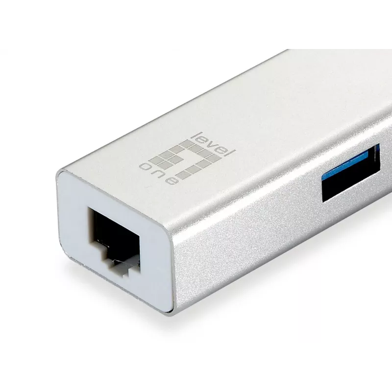 LevelOne Gigabit USB adapter sieciowy, USB Hub