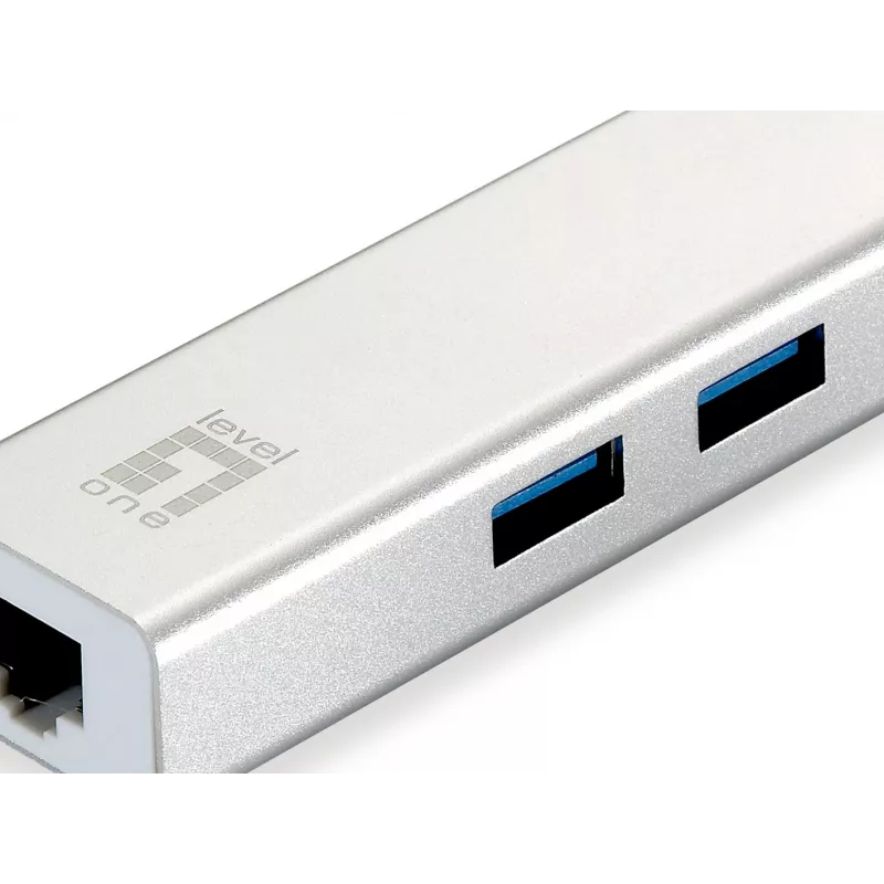 LevelOne Gigabit USB adapter sieciowy, USB Hub