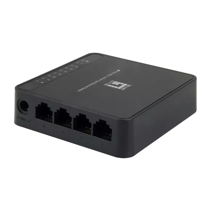 LevelOne FEU-0812 przełącznik sieciowy Niezarządzalny Fast Ethernet (10/100) Czarny