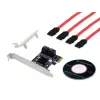Conceptronic EMRICK 4-portowy adapter SATA PCIe z kablami SATA