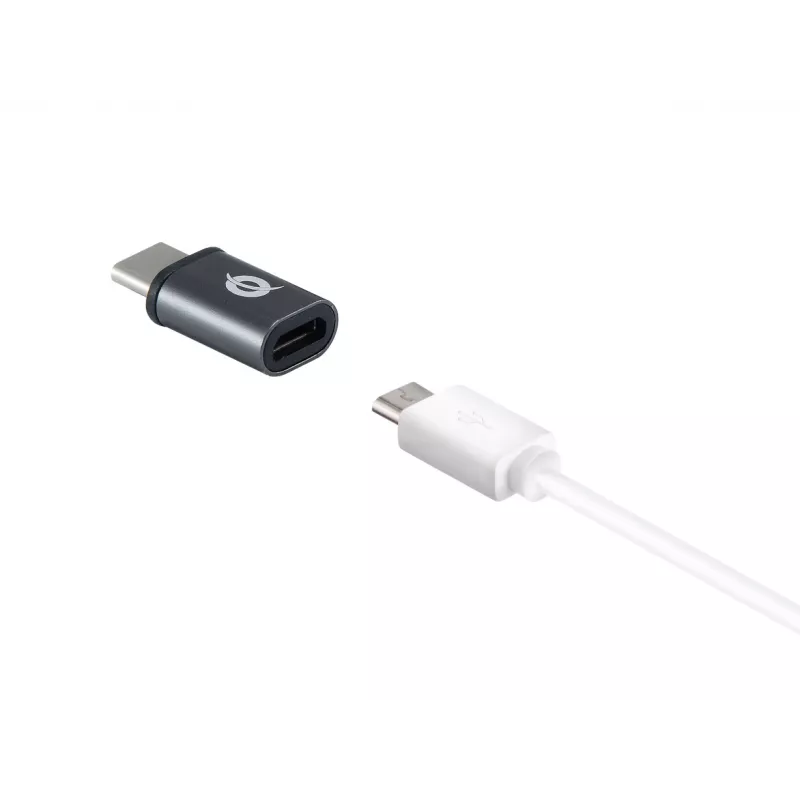 Conceptronic DONN04G Adapter USB-C na USB A/MicroB OTG, 2 sztuki, 10 Gb/s (C-A), 480 Mb/s (C-MicroUSB)
