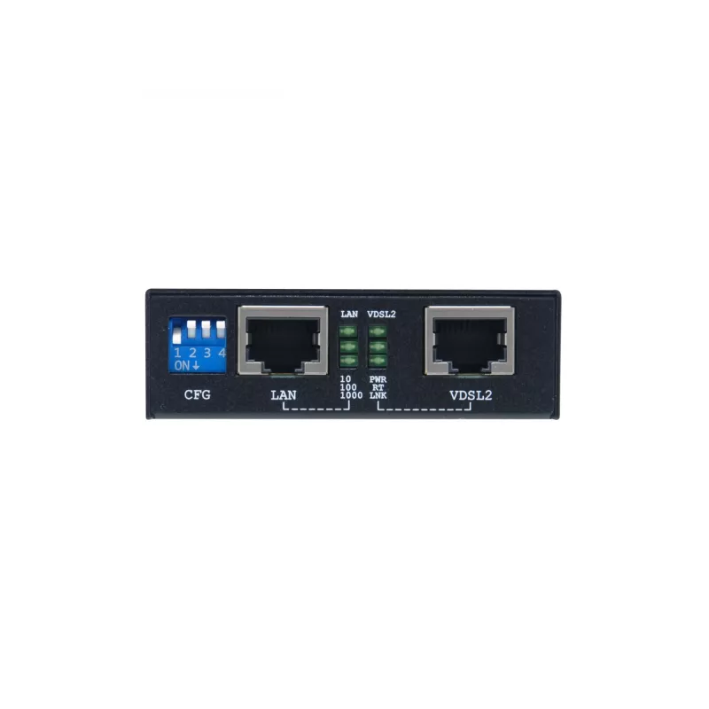 LevelOne Gigabit Ethernet przez VDSL2, 1000 Mbit/s, IEEE 802.3, IEEE 802.3u, IEEE 802.3z, Fast Ethernet, Gigabit Ethernet, 10,100,1000 Mbit/s, 3000 m, czarny