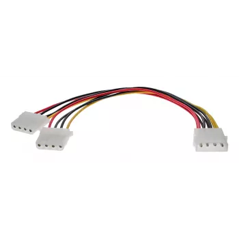 InLine Wewnętrzny kabel zasilający Y 1x Molex 5.25 cala / 2x Molex 5.25 cala 0.20m