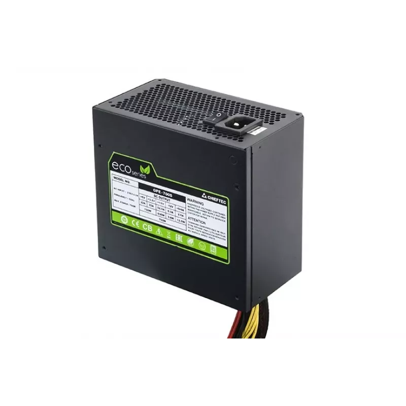 Zasilacz Chieftec GPE-700S 700W, 24-pin ATX, PS/2, Czarny