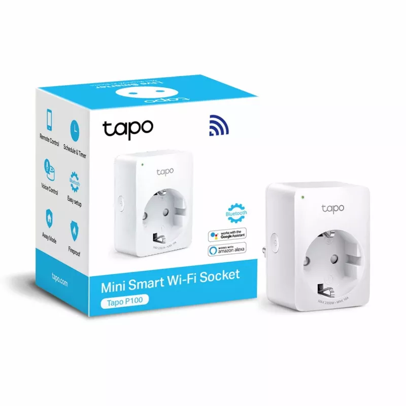 TP-LINK Tapo P100 inteligentna wtyczka biała 2300 W