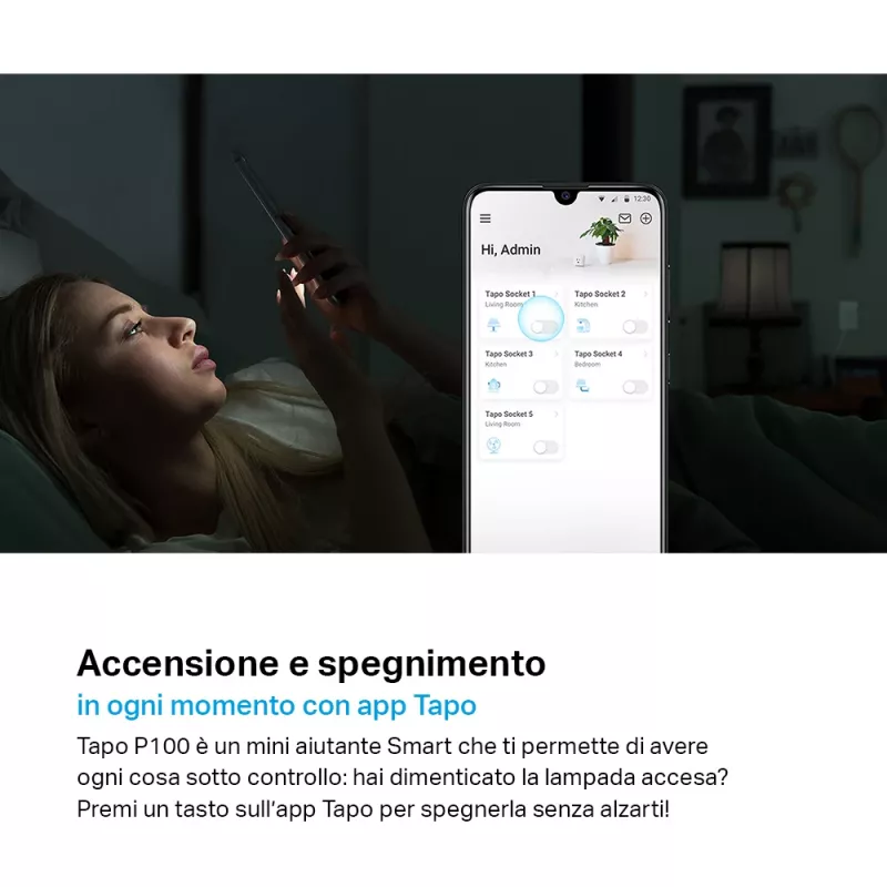 TP-LINK Tapo P100 inteligentna wtyczka biała 2300 W
