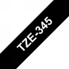 Taśma laminowana Brother TZe345 18mm Biały na Czarnym