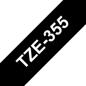Taśma etykietująca Brother TZe355 24mm Biały na czarnym