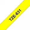 Taśma etykietująca Brother TZe-631 (TZe) 12 mm x 8 m, czarna na żółtym