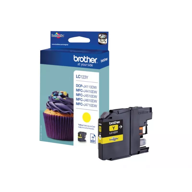 Kaseta z tuszem Brother LC123Y Żółty