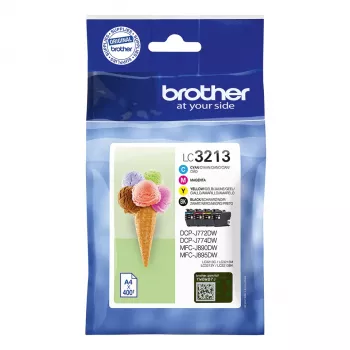 Cartridge Brother LC3213VALDR Czarny cyjan magenta żółty
